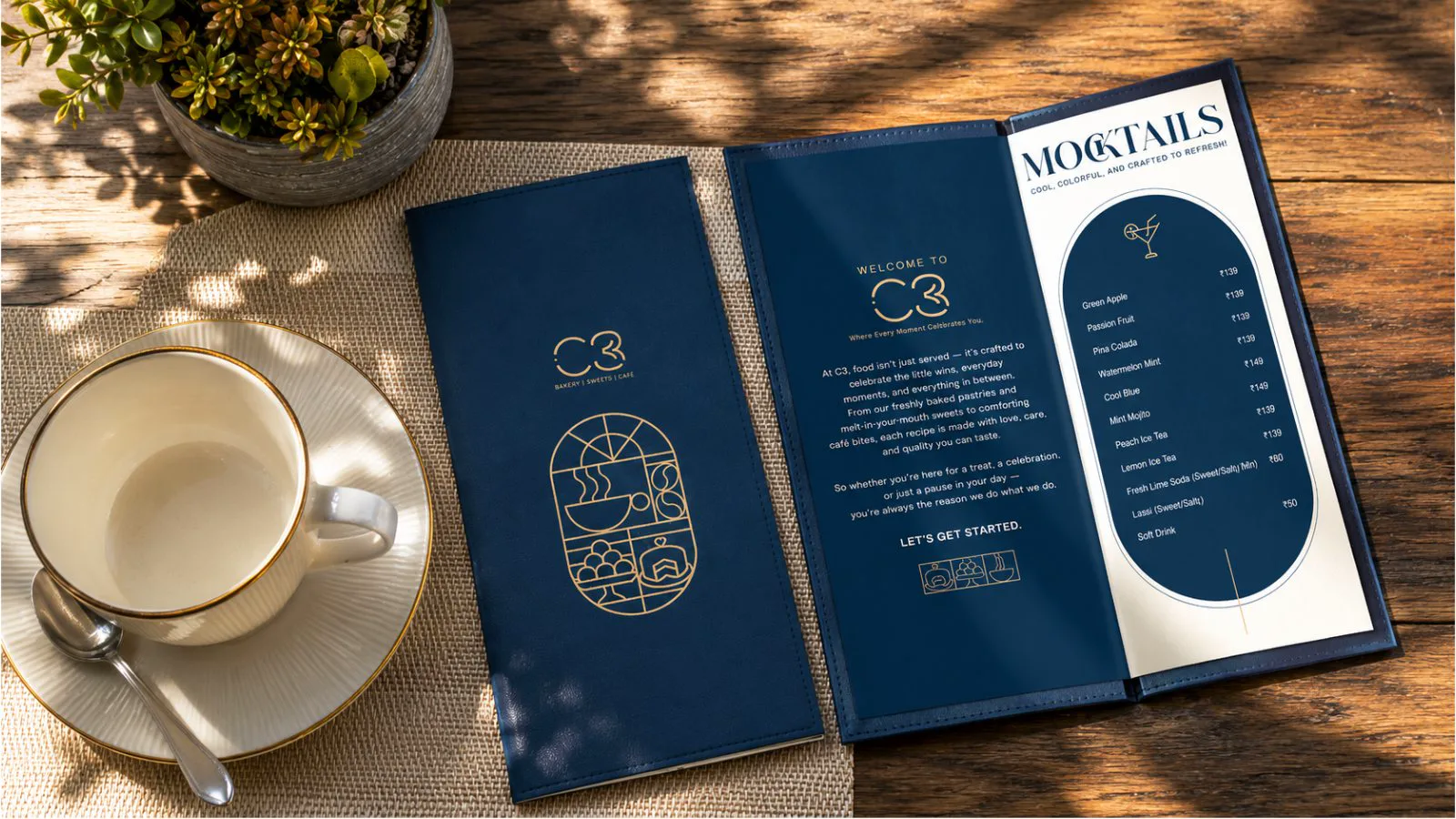 C3 menu design