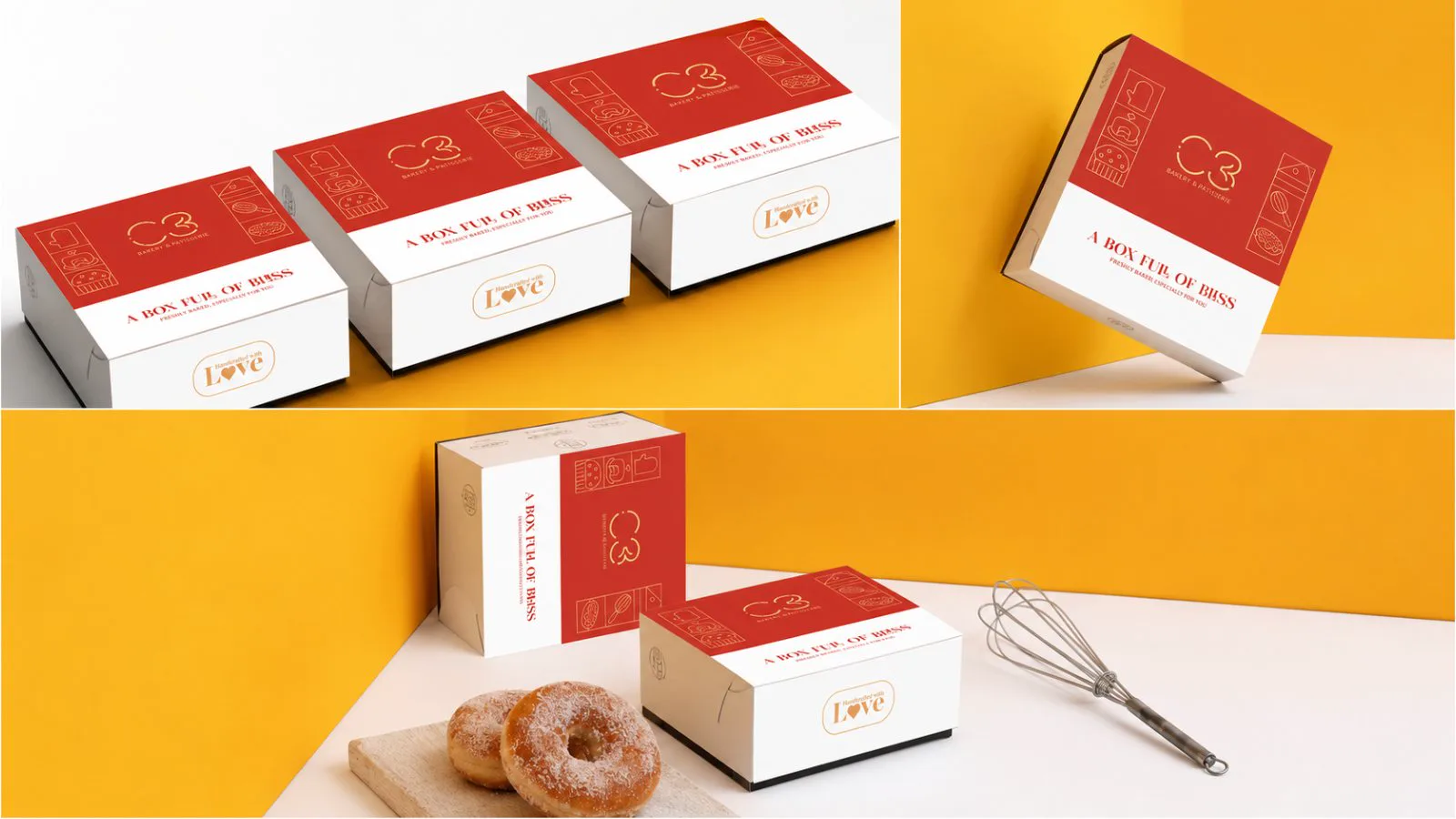 C3 pastry box packaging
