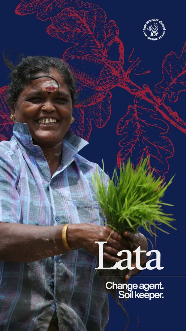 JOY farmer portrait - Lata, change agent and soil keeper